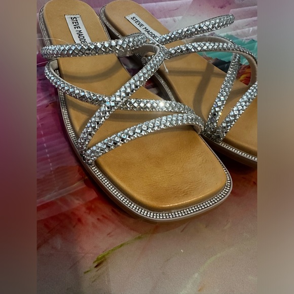 *New* STEVE MADDEN Spice Sparkling Slides - Picture 4 of 7